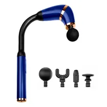 Massageador Eletrico Corporal Muscular Portatil BLD-339 / 20W / com Acessorios - Azul