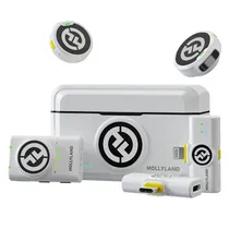 Microfone Wireless Hollyland Lark M2 Combo - USB-C/Lightning White