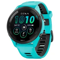 Relógio Smartwatch Garmin Forerunner 265 Amoled - Turquesa (010-02810-02)