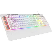 Teclado Gamer Redragon Shiva K512W-RGB-1 - com Fio - Inglês - Membrana - Branco