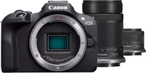 Kit Câmera Canon Eos R100 24.1MP Lente RF-s 18-45MM F4.5-6.3 Is STM/RF-s 55-210MM F5-7.1