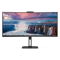 Monitor AOC CU34V5CW 34" Uwqhd Curvo Ultrawide 100HZ HDMI DP - Preto