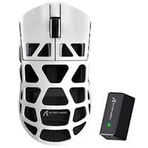 Mouse Attack Shark R3 Wired+2.4G+BT+BT5.1 8K White PAW3395