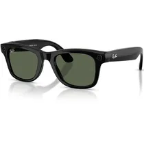 Óculos de Sol Ray Ban Meta Wayfarer Gen 2 RW4012 com Câmera/Wi-Fi - Shiny Black/G15 Green