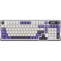 Teclado Royal Kludge S98 96% Mecânico Bege RGB Sem Fio - Blackberry Mousse (Espanhol)