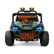 Carrinho Utv Eléctrico Infantil com Carroceria Off-Road, Cor Verde/Amarelo Mod 1264
