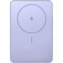 Carregador Portátil Xiaomi Super Slim Magnetic WPB0507S BHR08PNGL - 5000MAH - USB-C/Wireless - Roxo