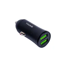 Carregador Veicular Yookie PC1 – 2X USB/Lightning - Preto