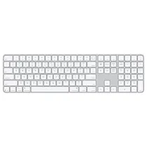Apple Magic Keyboard MXK73LL/ A Wireless / Touch Id / Numérico / Inglês - Branco / Prata