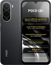 Celular Xiaomi Poco C81 Pro 4/256GB Black Lte