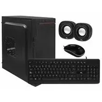Kit Mtek Gabinete + Teclado + Mouse + Caixa de Som - Black