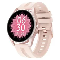 Smartwatch G-Tide R3 - Bluetooth - A Prova D'Água - com Pulseiras Extra - Rosa