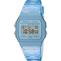 Relógio Casio Vintage F-91WS-2DF Digital Unissex - SKY Blue