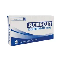 Cápsulas Acnecur Isotretinoína 20MG 30 Cápsulas