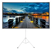 Tela de Projeção Quanta QTTLT120 Manual de 120" - 1:1 com Trípode