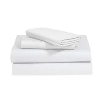 Juego de sábanas Soho Deluxe SSK400TENOWH 400H King Size Blanco 4 Piezas