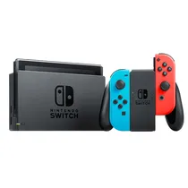 Console Portátil Nintendo Switch Had-s-Kabah (JPN) com Wi-Fi/Bluetooth/HDMI Bivolt - Azul Neón/Vermelho Neón
