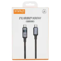 Cabo USB-C A'Gold Pro CB134 100W (1M) - Black