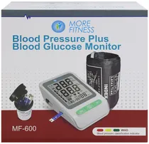 Kit More Fitness MF-600 Monitor de Pressão Arterial e Glicose No Sangue