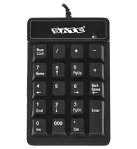 Teclado Satellite AK-187 Numerico Preto