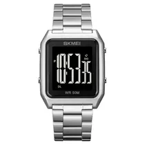 Relógio Masculino Digital Skmei 1879 Sibk (Cor Temporada Prata e Preto)