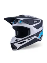 Casco Alpinestars s-M3 Heat Ece 22.06 - Silver Blue Black Matt / L