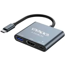 Hub Sate A-HUBC56 3 En 1 USB-C - Gray