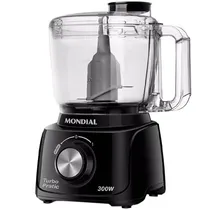 Mini Processador de Alimentos Mondial Turbo Pratic MP-16-B 500 ML 127V ~ 60HZ - Preto