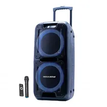Caixa de Som Megastar SPA1210BTE 2X10” 35000W USB TF Bluetooth - Blue