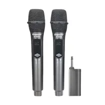 Micrófono Inalámbrico Ecopower EP-M605 2 Micrófonos - Negro