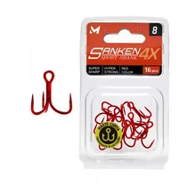 Marine Anzuelo Sanken Short Shank 4X Red CT 4 c/12