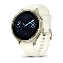 Smartwatch Garmin Venu 4 010-03013-00 com Tela Amoled / 5 Atm / 41MM / Wi-Fi - Lunar Gold / Bone