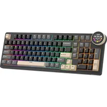 Teclado Mecânico Royal Kludge N99 96% RGB Cream SW Sem Fio - Phantom (Inglês)