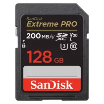 Cartão de Memória SD Sandisk Extreme Pro 128GB 200MBS - SDSDXXD-128G-GN4IN