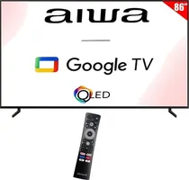 TV Smart 86" Aiwa AAW86B2Q 4K/Dig/HDMI/USB Qled Google TV