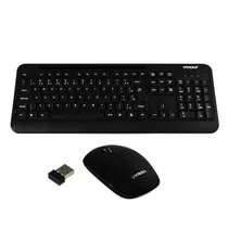 Teclado e Mouse Satellite AK-725G Wireless Black