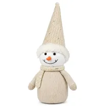 Adorno Navideño Muñeco de Nieve MZ-666 40CM - Beige