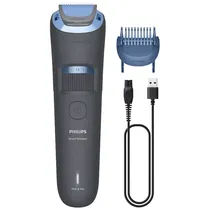Barbeador Elétrico Philips Beard Trimmer 3000 Series BT3617/15 - Recarregável - Cinza