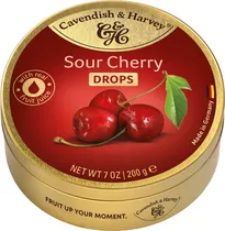 Bala de Frutas Cavendish & Harvey Sour Cherry Drops - 200G