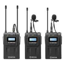 Micrófono Boya BY-WM8 PRO-K2 Wireless Lapella Cámara (2TX+1RX)