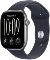 Apple Watch S12 (GPS) Caixa Alumínio Space Gray 46MM Pulseira Blue s/M A3584 MJEH4LS