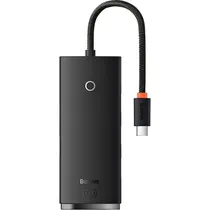 Hub Baseus Série Lite 4 Em 1 USB-C/USB-A - Preto