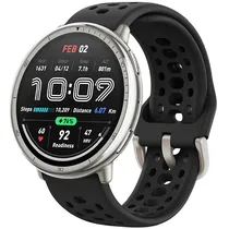 Relógio Amazfit Active 2 A2437 com GPS/Bluetooth - Prata/Preto (Anatel)
