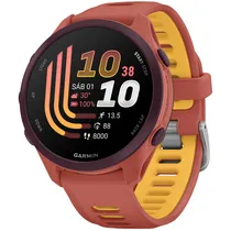 Smartwatch Garmin Forerunner 170 Music 010-03920-13 de 42.6MM com Amoled 1.2 / 4GB / GPS / 5 Atm / Wi-Fi - Red Pink