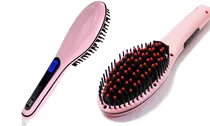 Escova Hair Straightener Dig Alisadora Rosa 2V