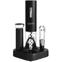 Abridor de Vinho Elétrico Quanta QTKAV610 Noblevintner 6 Em 1 - Preto