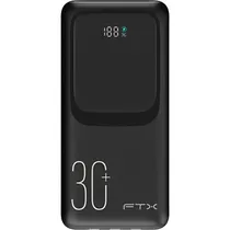 Carregador Portátil FTX PB-30LCD-BK 30.000 Mah 22.5 W com Cabo USB-C - Preto