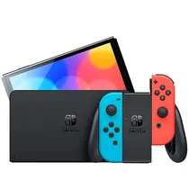 Console Portátil Nintendo Switch Oled HEG-001 de 7.0" com 64GB - Vermelho/Azul