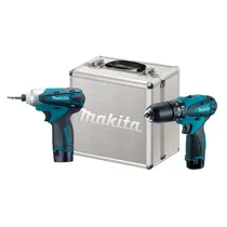 Combo 2 Em 1 Kit Makita DK1493 Parafusadeira + Furadeira – 12V / com 2 Baterias / Maleta