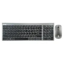 Kit Teclado e Mouse Sem Fio Smartfy TW01B Bluetooth Space Gray Português